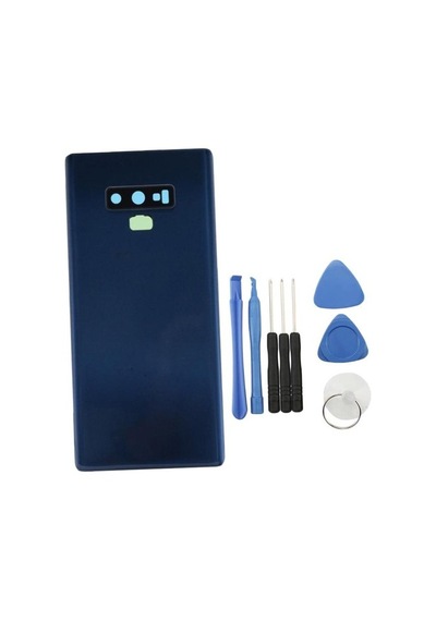 Samsung Galaxy Note 9 N960 Mavi Arka Kapak Cam Kasa Pil Konutu 4681 Mavi