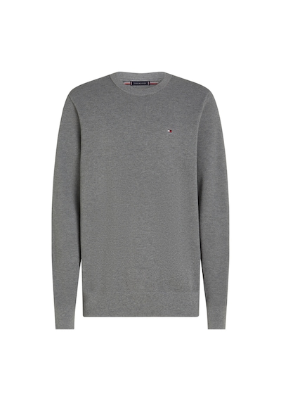 Tommy Hilfiger Essentıal Structure Crew Neck Kazak Koyu Gri