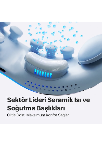 SKG KS700-e Akıllı Göz Masaj Aleti / Robotu Soğuk Kompress Mobil App, Isı Terapisi & Termoterapi Mor-lacivert