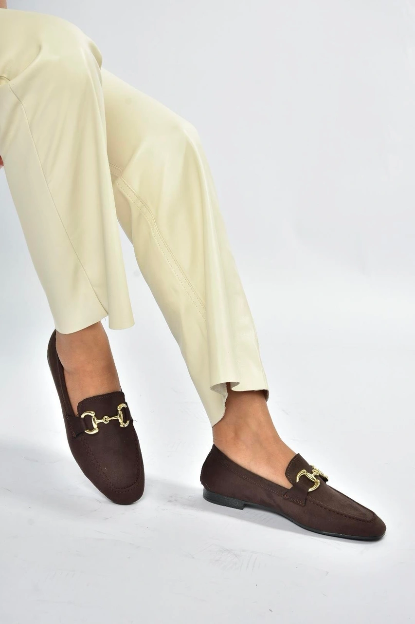 Fox Shoes V780161202 Kahverengi Süet Günlük Kadın Ayakkabı Kahverengi-süet