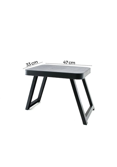 10 Adet Küçük 47x33cm Kamp - Piknik Masası Siyah Plastik Katlanabilir Ayaklı 38cm 5668 Açık Bej