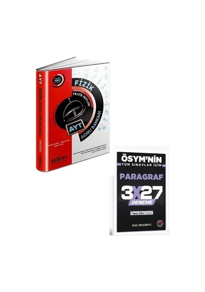 2027 Miray 2027 Ayt Fizik Soru Bankası+ Evp Akademi Paragraf