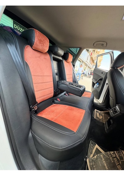 Seat Ateca Uyumlu Araca Özel Oto Koltuk Kılıfı 158545 Siyah-taba