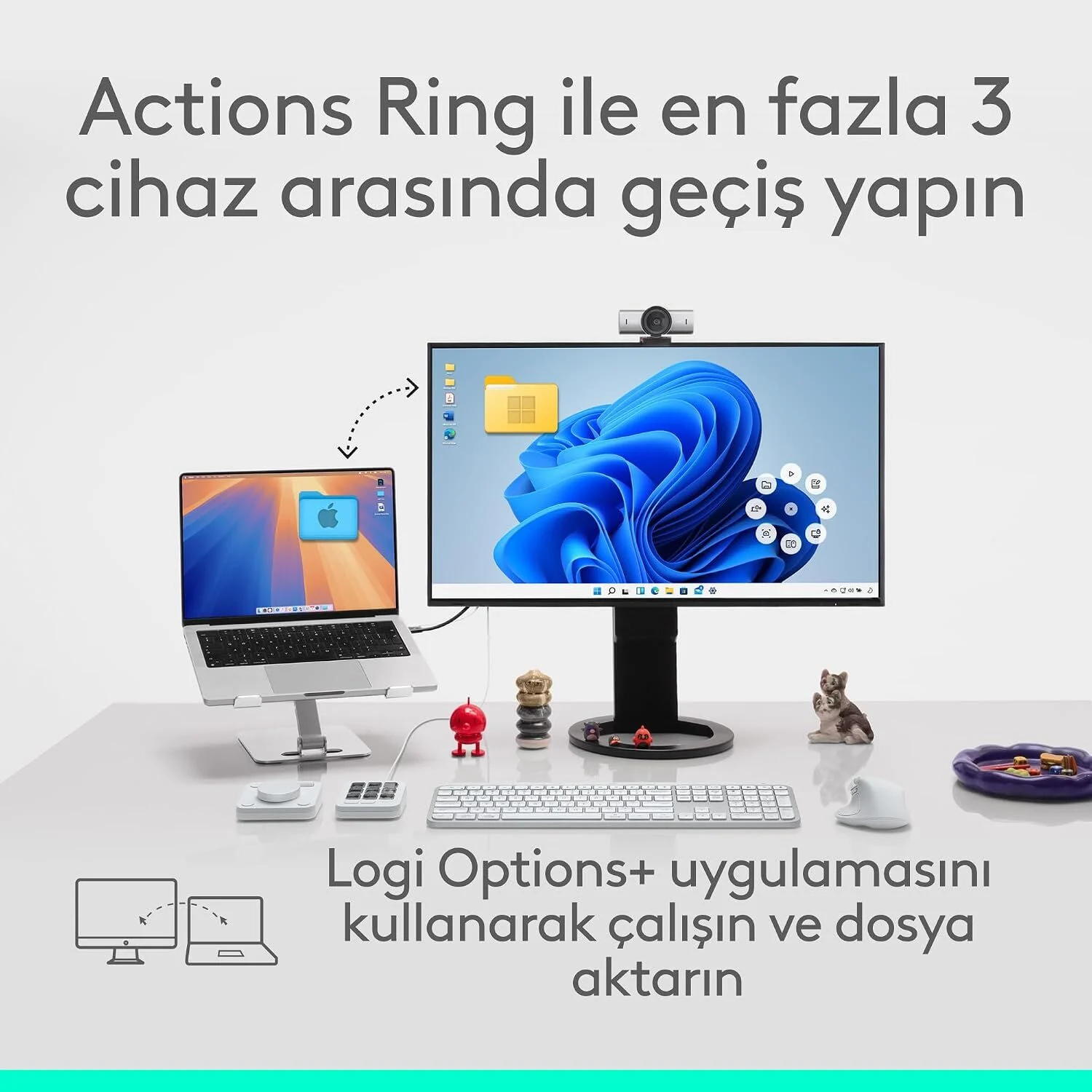 Logitech Mx Master 4 Kablosuz Performans Mouse - Gri 910-007563