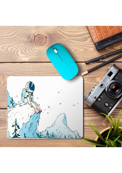 Astronot Dağ Ve Kar Mouse Pad Mousepad