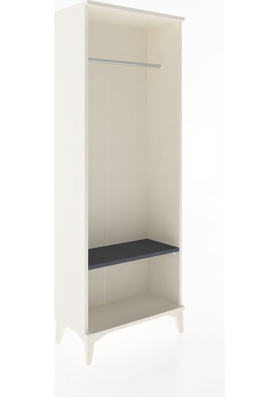 Arges Dolap Tek Raflı Kapaklı Tek Askılı 60x30x163 Aytaşı-ant... Aytaşı
