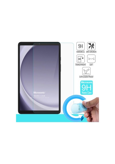 Samsung Galaxy Tab A9 Nano Glass Cam Ekran Koruyucu Galaxy Tab A9 İle Uyumlu Ekran Koruyucu - Şeffaf