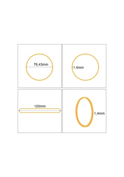 Ekoset 120Mm Kauçuk Paket Ambalaj Lastiği 1000 Adet