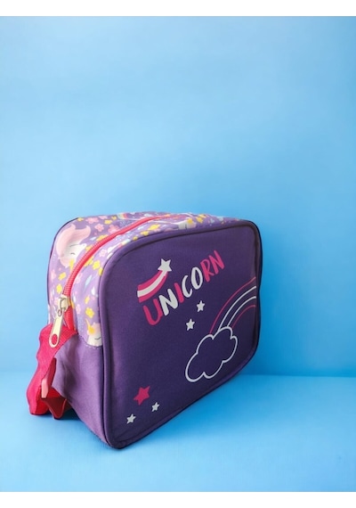 Unicorn Baskılı İlkokul Çantası Ve Beslenme Çantası Çok Renkli