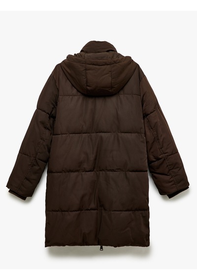 Koton Kapüşonlu Çıtçıt Düğmeli Fermuarlı Oversize Şişme Mont Kahverengi 5wal00011ıw Kahve Koton Kapüşonlu Çıtçıt Düğmeli Fermuarlı Oversize Şişme Mont Kahverengi 5wal00011ıw Kahve