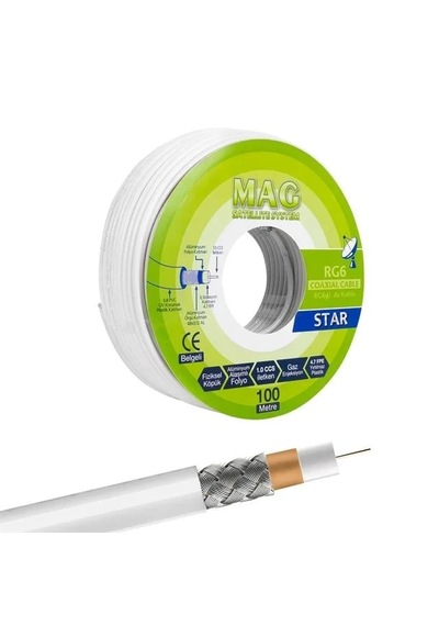 Mag Rg6-u4 İthal Anten Kablosu 100 Metre