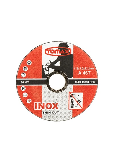 İnox Kesici 115 X 1,0 X 22 Mm 25 Adet