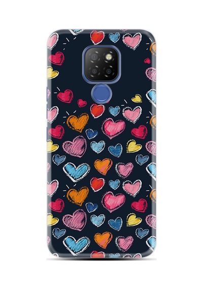 General Mobile Gm9 Pro Kılıf Boutique Baskılı Resimli Boyama Kalpler Pcode -019