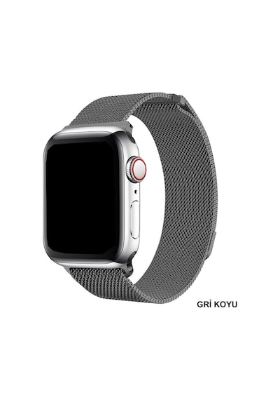 Apple Uyumlu  Watch Kordon 2 3 4 5 6 Se 7 42 44 45 MM Hasır Metal Kordon