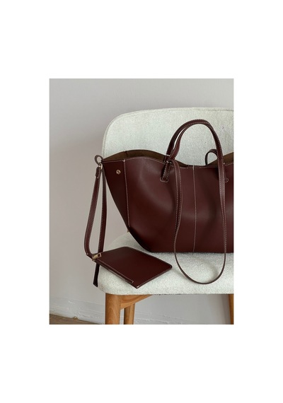 Na Nura Collection Bordo Kadın Polen El Ve Omuz Çantası Bordo - 787190253 Bordo