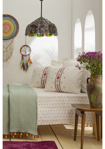 Karaca Home Elvra %100 Pamuk Nish Set Çift Kişilik Pike Takımı Multicolour Çok Renkli