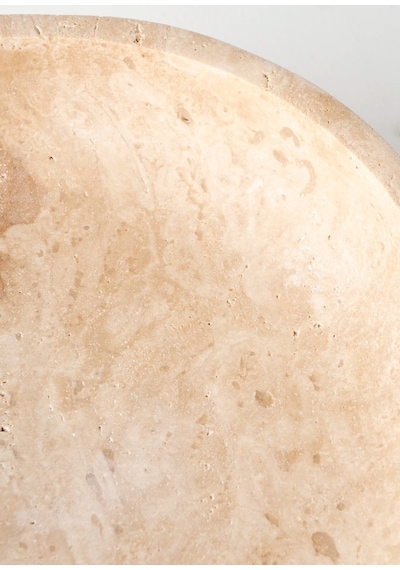 Bella Maison Ephesus Traverten Ayaklı Sunum Kasesi Naturel 25 Cm