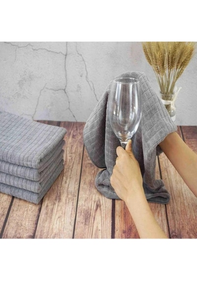 3 Adet Mikrofiber Mutfak Ankastre Cam Temizlik Bezi 40:40 Cm Leke Tutmaz Koku Yapmaz Diğer
