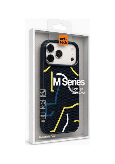 Nettech Apple iPhone 17 Pro Max Uyumlu Nt-n129 Desenli Seri Arka Koruma Kılıf - Turuncu