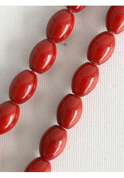 Oval Kesim Kokulu Toz Kehribar Tesbih 33lük 6mm A009