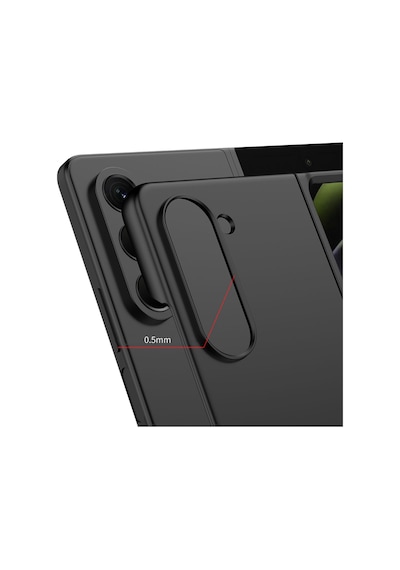 Samsung Uyumlu Galaxy Z Fold 5 Kılıf Zore Sert Kıpta Kapak Gri