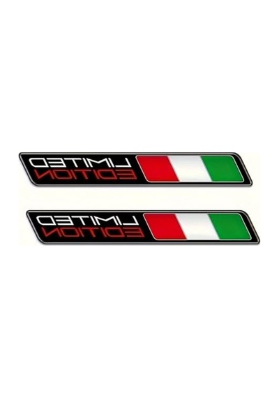 3d İtalyan Bayrağı Tasarımlı Sticker - Limited Edition Abanoz