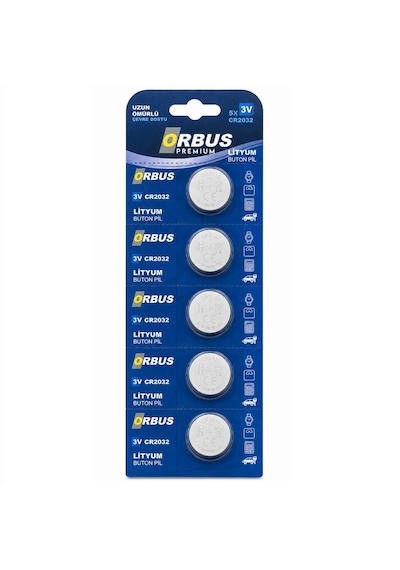 Orbus Cr2032 3v Lityum Pil 5'li