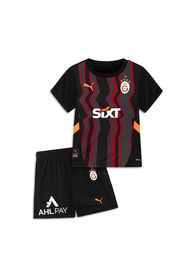 Gsstore Galatasaray Lisanslı 24-25 5 Yıldızlı İsim Yazılı Çocuk Forma Set Siyah