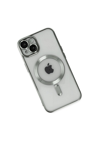 Apple iPhone Uyumlu  14 Kılıf Kross Magneticsafe Kapak -  Gümüş