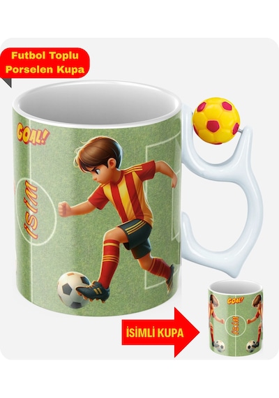Sarı Kırmızı Futbol Kupa Taraftar Yastık Kombin Taraftar Uyku Arkadaşı İkili Set Hediye Yastık Hediye Paketi-Hediye Paketi