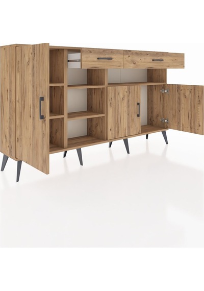 Arges Konsol 5 Raflı 2 Çekmeceli 3 Kapaklı 176x30x99 Çam-çam Atlas Çam - Atlas Çam Arges Konsol 5 Raflı 2 Çekmeceli 3 Kapaklı 176x30x99 Çam-çam Atlas Çam - Atlas Çam