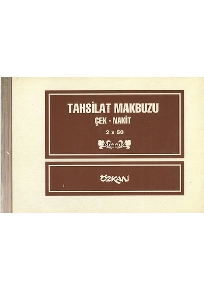 Özkan Tahsilat Makbuzu 2X50 Karbonsuz 3 Adet