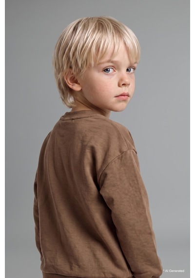 Defacto Erkek Bebek 2li Takım Baskılı Sweatshirt Eşofman Altı G5132a525wnbn589 Kahve-bn589