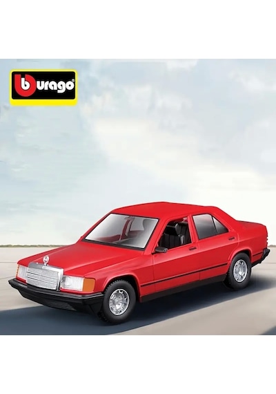 Burago 1/24 Mercedes Benz 190e 2.6 Model Araç Kırmızı 17,7cm X 5,5cm X 7,3cm