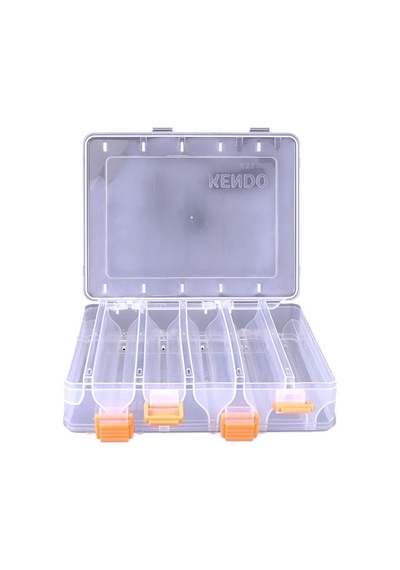 Kendo Çift Taraflı Maket Yem Kutusu 10 Gözlü 20x16.5x4.7cm Max 13cm Maketler İçin