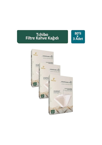 Tchibo Filtre Kahve Kağıdı 3 x 80'li