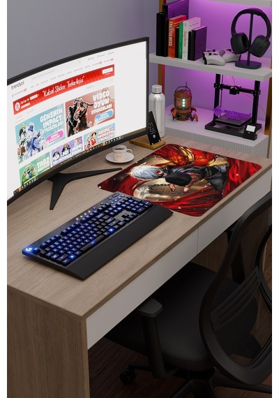Tokyo Ghoul Anime V4 - 48x40 Xl Gaming Kauçuk Kaymaz Taban Mouse Pad Fare Altlığı