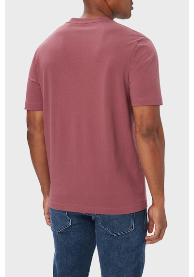 Boss Logolu Pamuklu Relaxed Fit Bisiklet Yaka T Shirt Erkek T Shirt 50473278 618 Bordo
