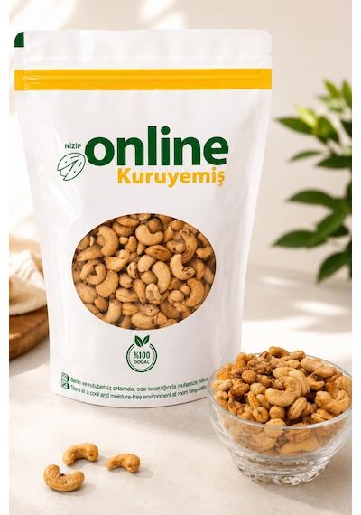 Kaju Fıstığı - Kavrulmuş - Tuzlu - Doğal Lekeli - 1 Kg