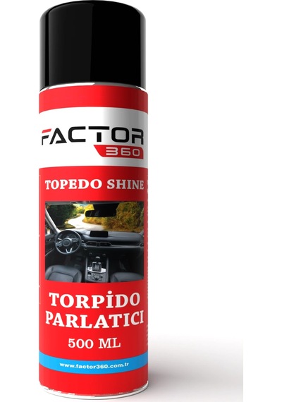 Factor360 Otomobil Araç Torpido Parlatıcı Aerosol 500ml