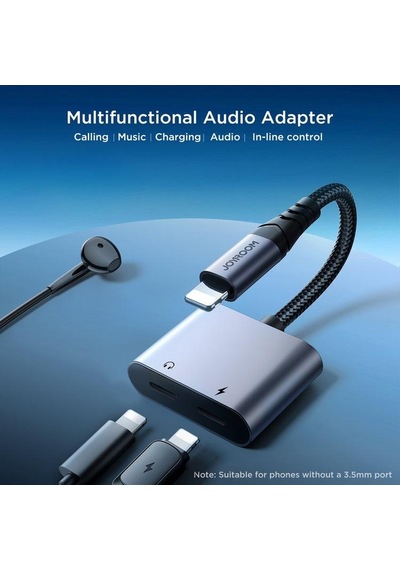 Joyroom Arama Destekli Audio Adapter Lightning - Dual Lightning