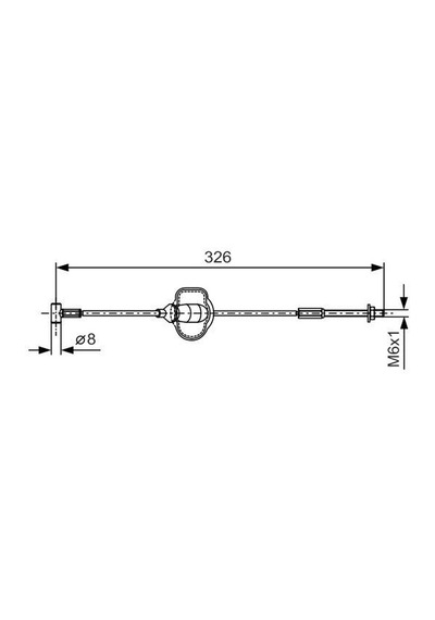 Bosch El Fren Teli Ön Ford Connect-focus 98 Uzunluk: 326mm 1987477929 98ag 2853 Af Ys4z Aa