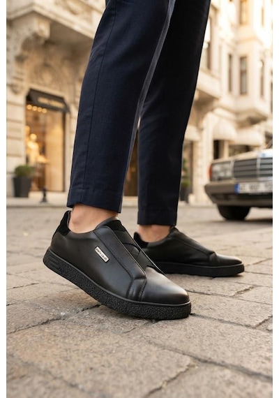 Pierre Cardin Anatomik Orijinal Ürün Hakiki Deri Lastikli Sneaker Erkek Ayakkabı 169-586 Siyah Pierre Cardin Anatomik Orijinal Ürün Hakiki Deri Lastikli Sneaker Erkek Ayakkabı 169-586 Siyah