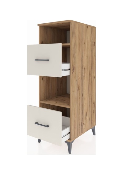 Kronos Dolap 2 Raflı 2 Çekmeceli 44x59x134 Çam-aytaşı Atlas Çam