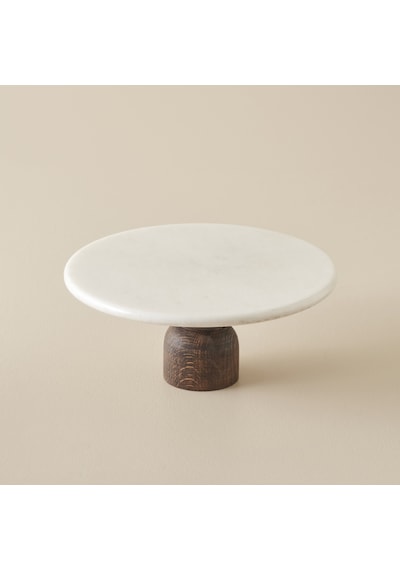 Bella Maison Olmo Mermer Kek Standı Naturel 25x25 Cm