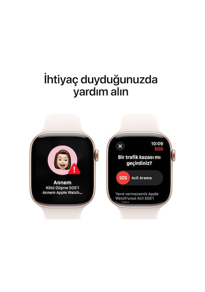 Apple Watch Series 10 GPS 46 MM Alüminyum Kasa Spor Kordon M/L Akıllı Saat (Apple Türkiye Garantili)