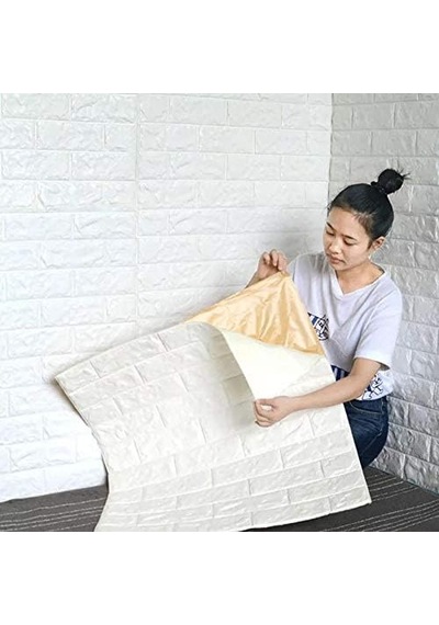 Kendinden Yapışkanlı Tuğla Desen Esnek Duvar Paneli Kağıdı 5 Adet Diğer