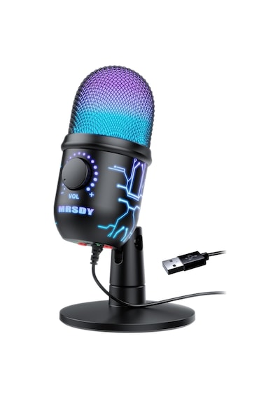 Oyun Mikrofonu, Pc, Mac, Ps4/5 İçin Usb Bilgisayar Mikrofonu, Stüdyo Kaydı İçin Kondenser Podcast Mikrofon, Youtube,