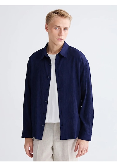 Lc Waikiki Lacivert Regular Fit Erkek Gömlek