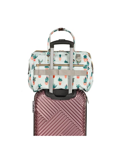 Lal Baby Baggage Bag Kaktüs Omuz Askılı Anne Bebek Bakım Çantası Beyaz